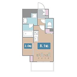 ストーリア名古屋城西 1LDKの間取図画像
