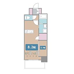 LiveFlat千種WEST 1LDKの間取図画像