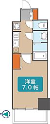 プレサンス久屋大通公園セラフィ 1Kの間取図画像