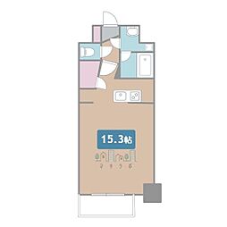 グラヴィス鶴舞 ワンルームの間取図画像