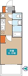 プレサンス太閤通駅前デュプル 1LDKの間取図画像