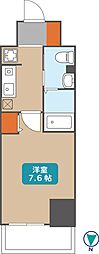 パークアクシス丸の内 1Kの間取図画像