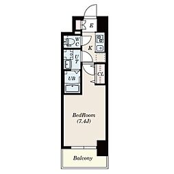 S-RESIDENCE浄心 1Kの間取図画像