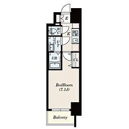 S-RESIDENCE浄心 1Kの間取図画像