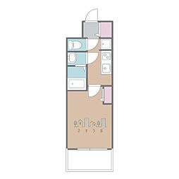 MAXIV名古屋上前津 1Kの間取図画像