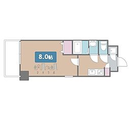 リアライズ松原 1Kの間取図画像
