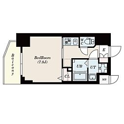 S-RESIDENCE平安通 1Kの間取図画像