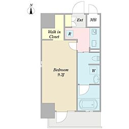 ル・ブルー鶴舞 1Kの間取図画像