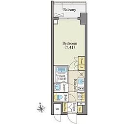 アデグランツ上前津 1Kの間取図画像