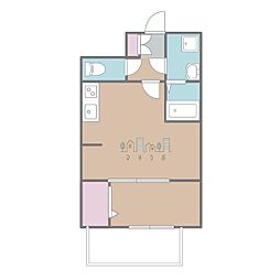 CREST TAPP東別院 1LDKの間取図画像