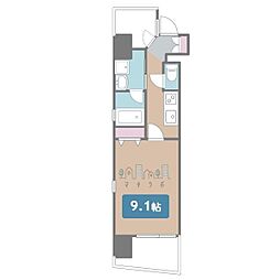 千種アヴァンギャルドプレイス 1Kの間取図画像