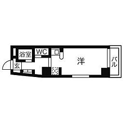 ドール新栄 1Kの間取図画像