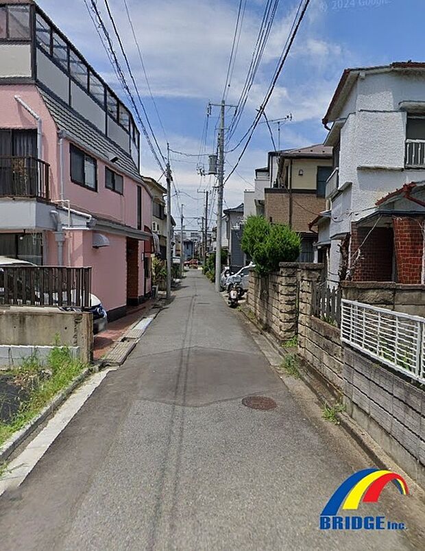 前面道路です。