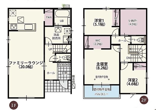 用途に合わせて使いやすい間取です