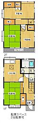 西武国分寺線 小川駅 徒歩18分の賃貸一戸建て 1階4DKの間取り