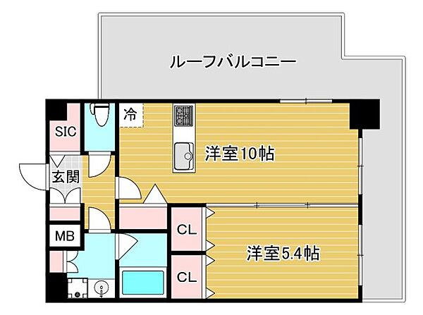 ベイサイドパークOSAKAノースレジデンシス ｜大阪府大阪市港区波除2丁目(賃貸マンション1LDK・12階・40.28㎡)の写真 その2