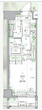 クレヴィスタ板橋西台II 212｜東京都板橋区高島平9丁目(賃貸マンション1K・2階・25.81㎡)の写真 その3