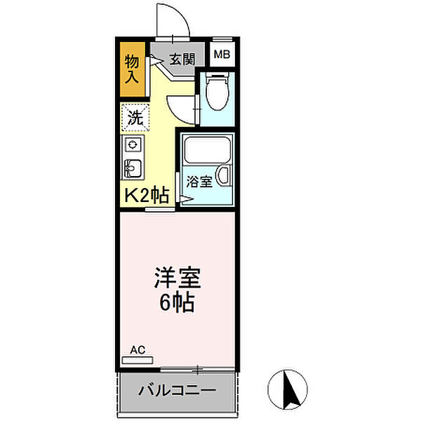 メイプル 303｜東京都北区浮間4丁目(賃貸アパート1K・3階・21.37㎡)の写真 その2