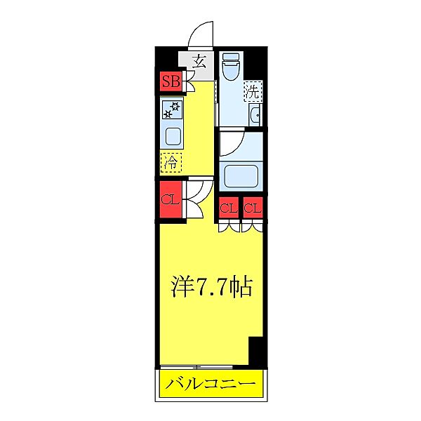 クレヴィスタ板橋西台II 503｜東京都板橋区高島平9丁目(賃貸マンション1K・5階・25.62㎡)の写真 その2