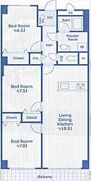 間取図画像 3LDK