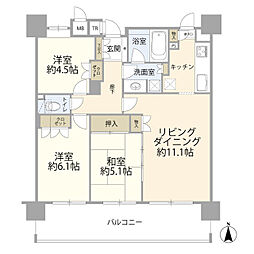 リスタ東武練馬アソシア 3LDKの間取図画像