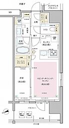 ルフォン上野公園 ザ・レジデンス 1LDKの間取図画像
