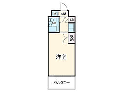 デ・リード塚本 ワンルームの間取図画像