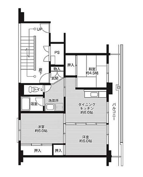 間取：反転タイプ