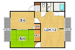 間取図画像 2LDK
