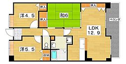 パールメガリス 3LDKの間取図画像