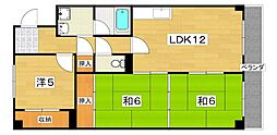 パープルソシア 3LDKの間取図画像