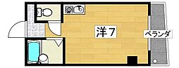 クレール・寝屋川 ワンルームの間取図画像