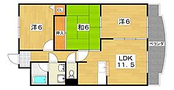 ベルドミール 3LDKの間取図画像
