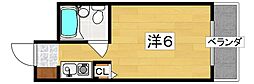 ラ・メール香里 ワンルームの間取図画像