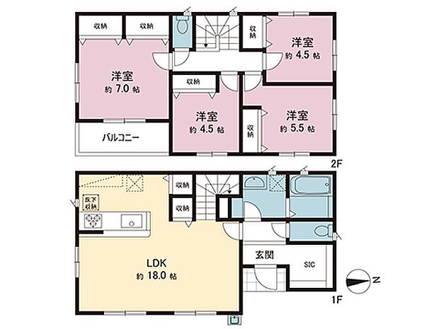 間取図です。図面と異なる場合は現況を優先させていただきます。
