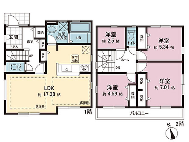 間取図です。図面と異なる場合は現況を優先させていただきます。