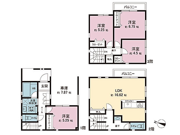 間取図です。図面と異なる場合は現況を優先させていただきます。