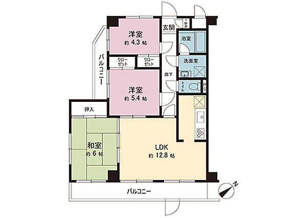 間取図です。図...