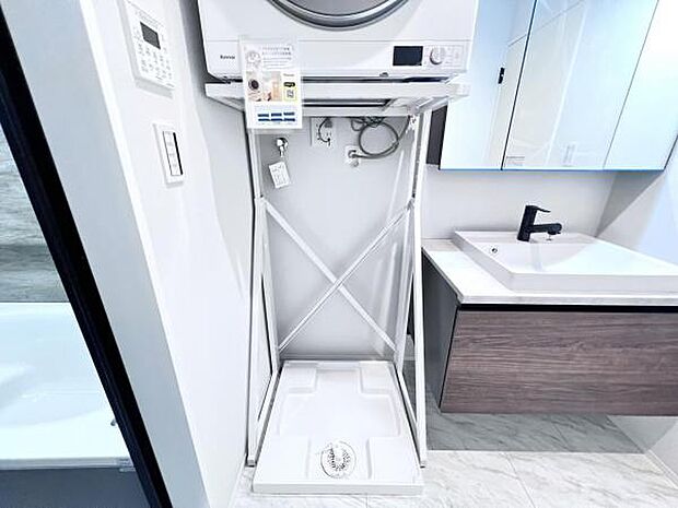 お天気を気にせずお洗濯ができ、室内干し可能です。