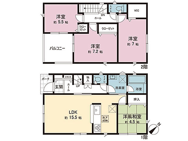 間取図です。図面と異なる場合は現況を優先させていただきます。