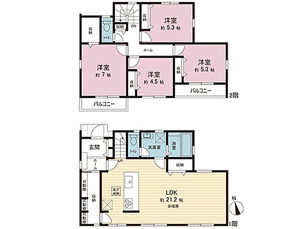 間取図です。図面と異なる場合は現況を優先させていただきます。