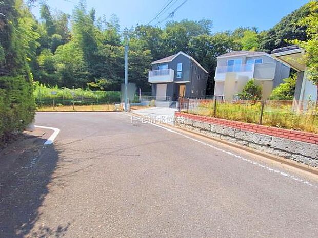 前面道路を含めた現地写真です。