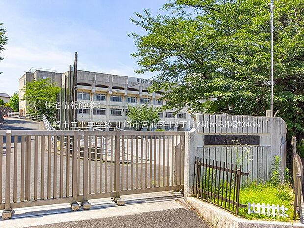 川崎市立平中学校まで約340m（徒歩5分）