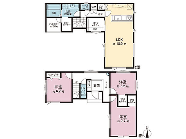 間取図です。図面と異なる場合は現況を優先させていただきます。