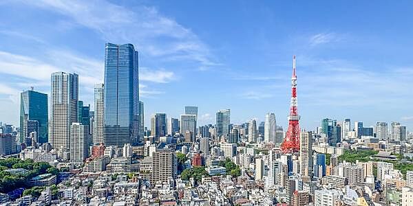 前面棟無しの開放感のある眺望です。