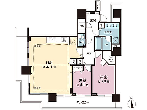 間取図です。図面と異なる場合は現況を優先させていただきます。