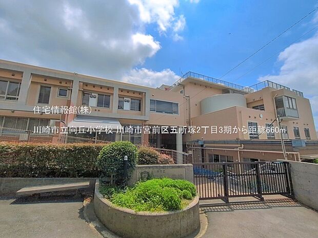 川崎市立向丘小学校まで約660m（徒歩9分）