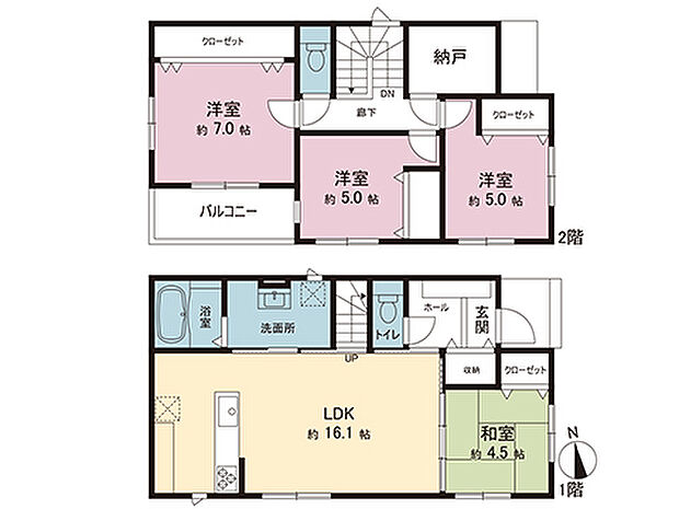 間取図です。図面と異なる場合は現況を優先させていただきます。