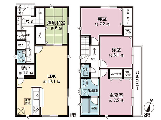 間取図です。図面と異なる場合は現況を優先させていただきます。