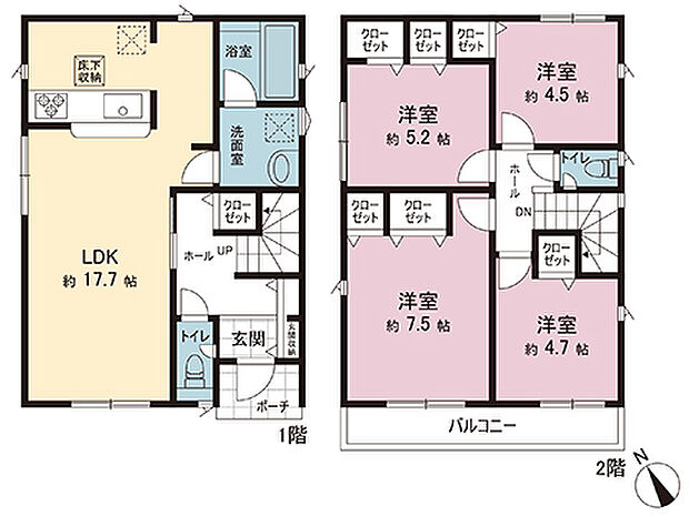 間取図です。図面と異なる場合は現況を優先させていただきます。